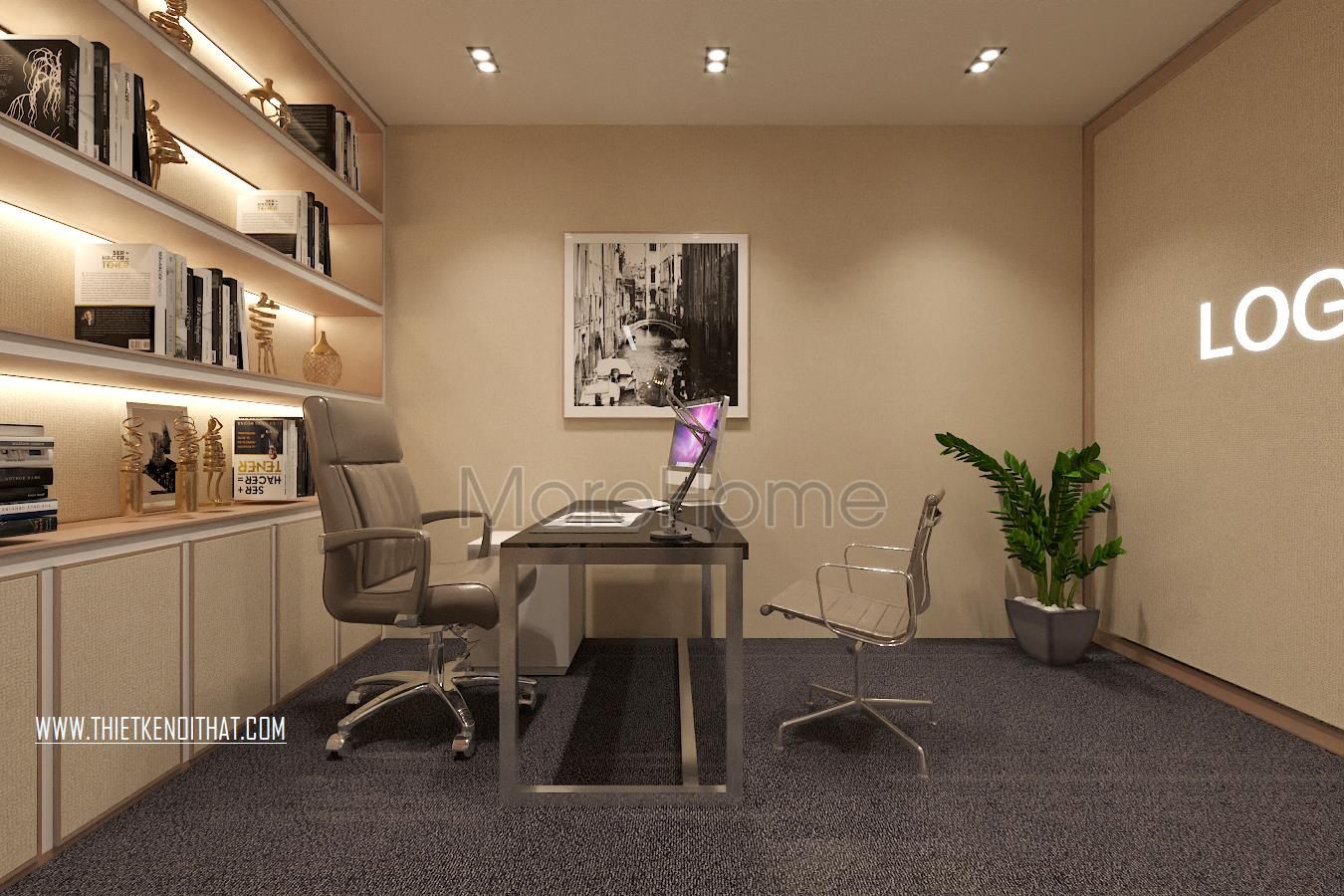 Thiết kế nội thất văn phòng Saffron Thanh Xuân